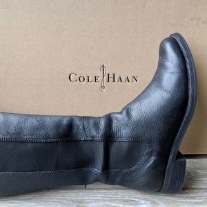 Cole Haan Leather Knee-High Riding Boot